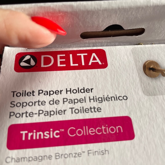 Delta Champagne Bronze Toilet Paper Holder - Picture 3 of 3